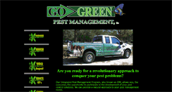 Desktop Screenshot of gogreenpestmanagement.com