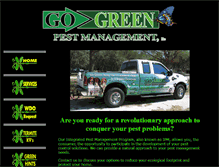 Tablet Screenshot of gogreenpestmanagement.com